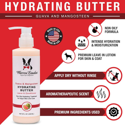 Warren London Dog Shampoo Conditioner Combo Detangler Moisturizer 8oz