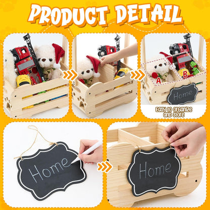 Dog Storage Organizer Wooden Closet Toy Clothes Rack Hangers 20in