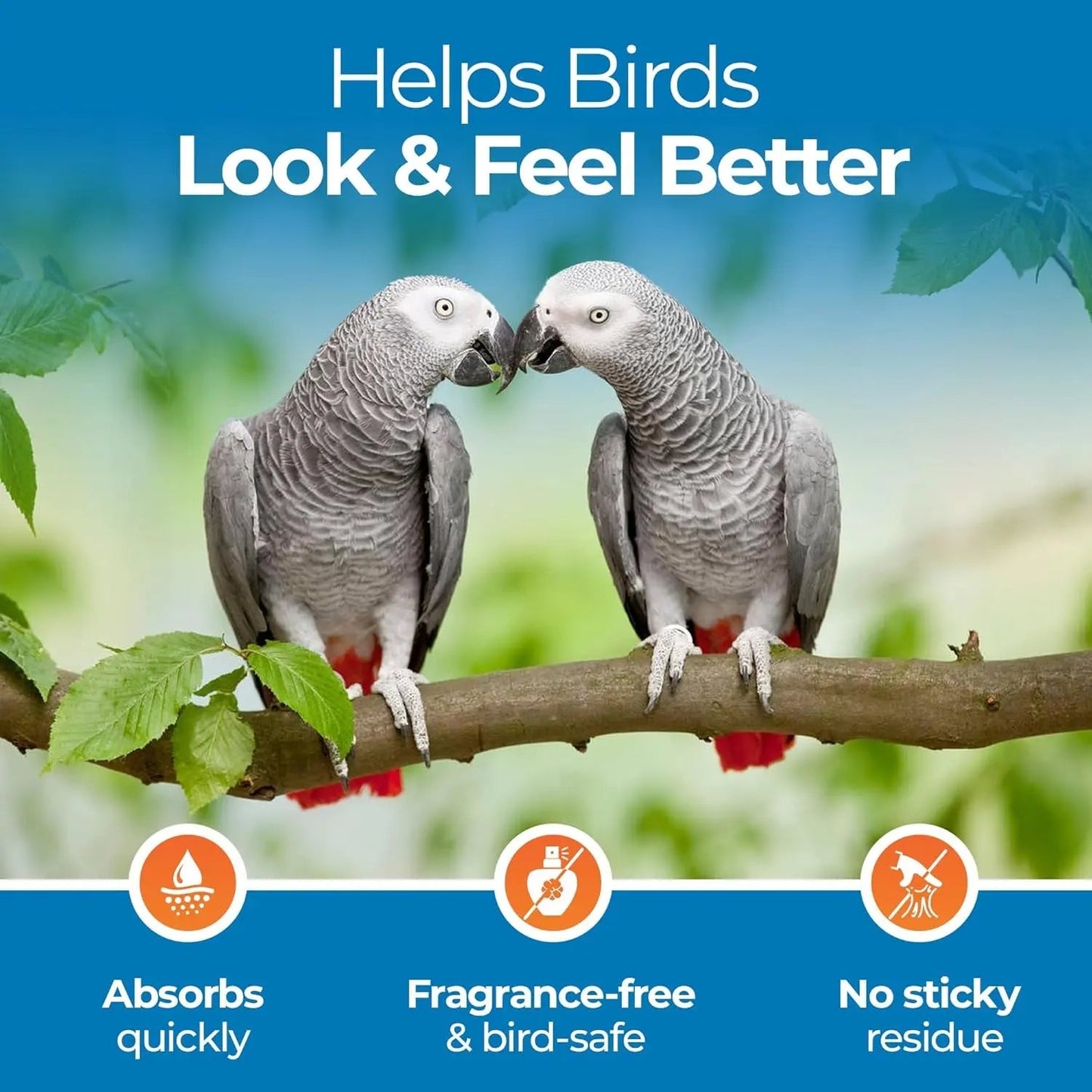 Aloe Vera Bird Spray for All Birds, Soothing Feather & Skin Mist, 8 oz