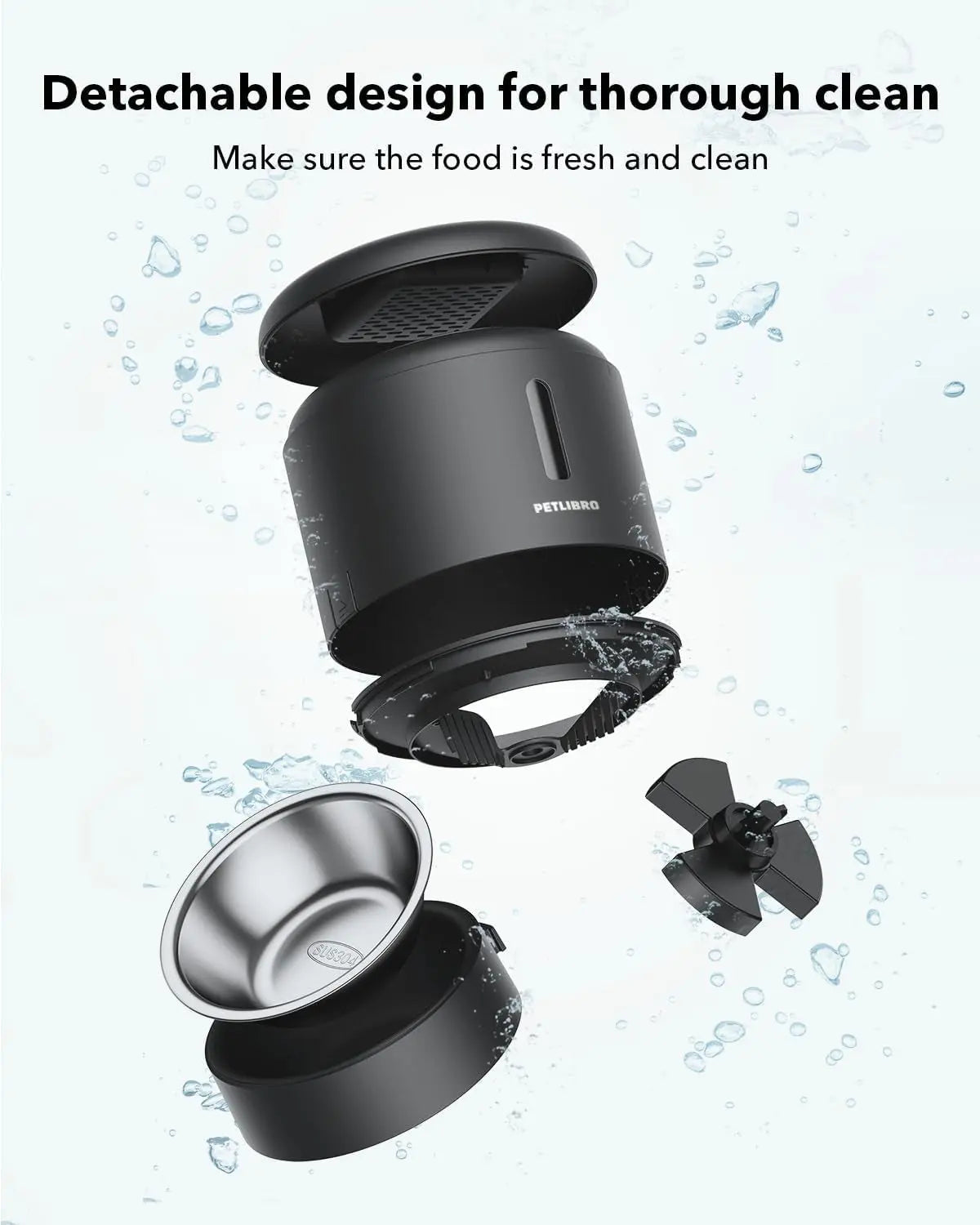 Automatic Pet Feeder 3L/5L with Camera, Timed Portions, Voice Call, Dual Power