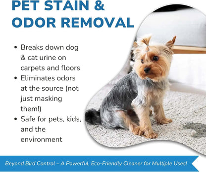 Bird Barrier Dissolve-It Enzyme Cleaner, Bird Dropping & Odor Remover