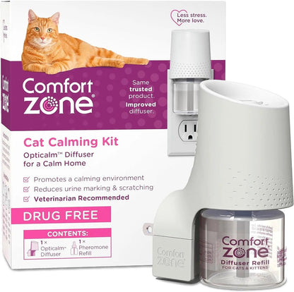 Cat Calming Diffuser Value Kit – 3 Plug-Ins & 6 Refills for Anxiety Relief