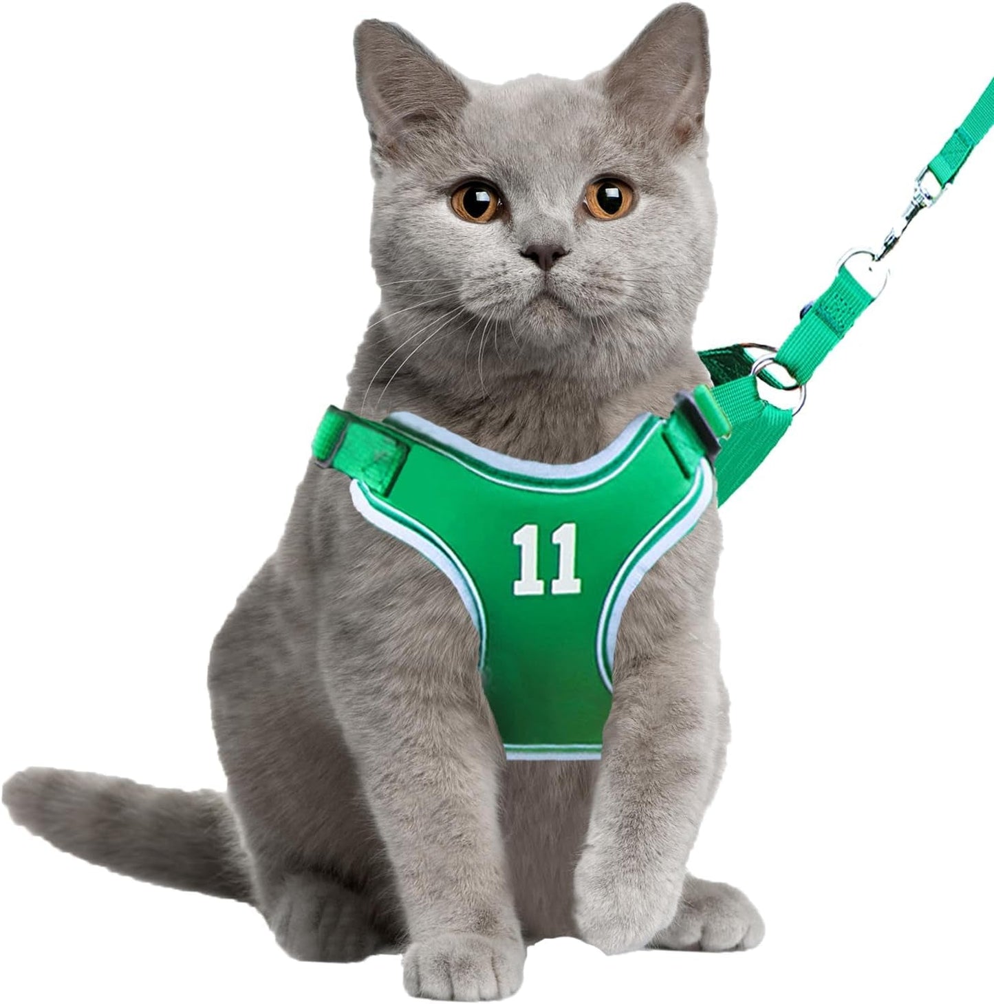 Cat Harness Leash Set Breathable Adjustable Mesh Vest