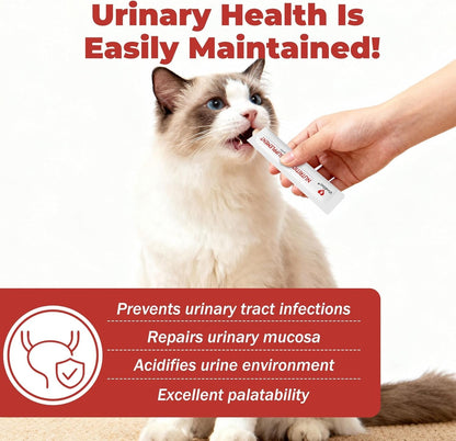 Cat UTI Kidney Support Supplement Cranberry Urinary Health Low Phosphorus 30Pk
