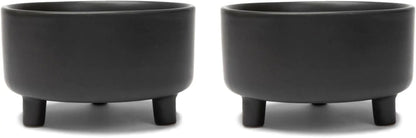 Ceramic Cat & Dog Pet Bowl, Elevated Stoneware Feeder, Dishwasher Safe