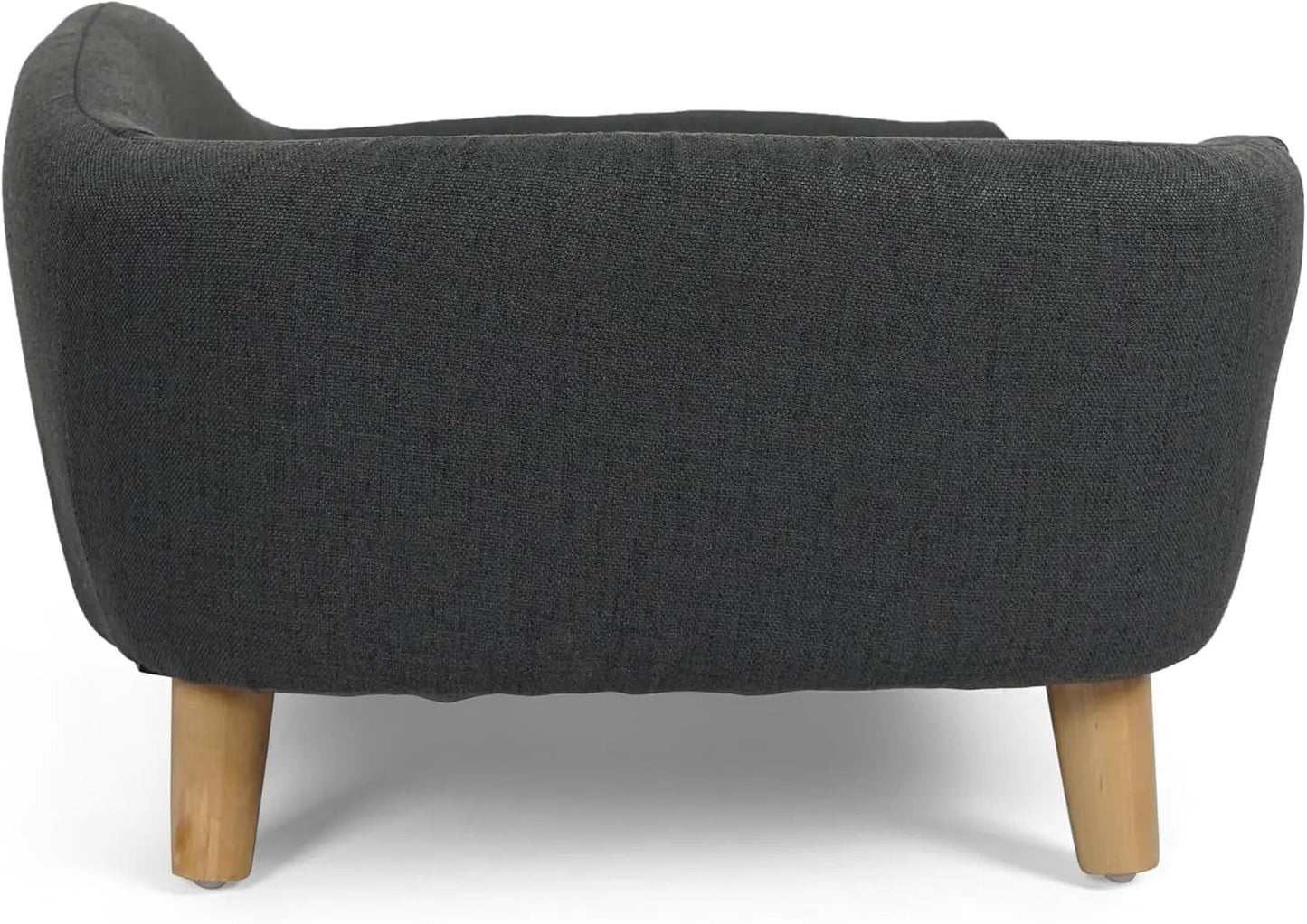 Elevated Dog Sofa Bed Corduroy Pet Couch with Wooden Legs 30 Inch