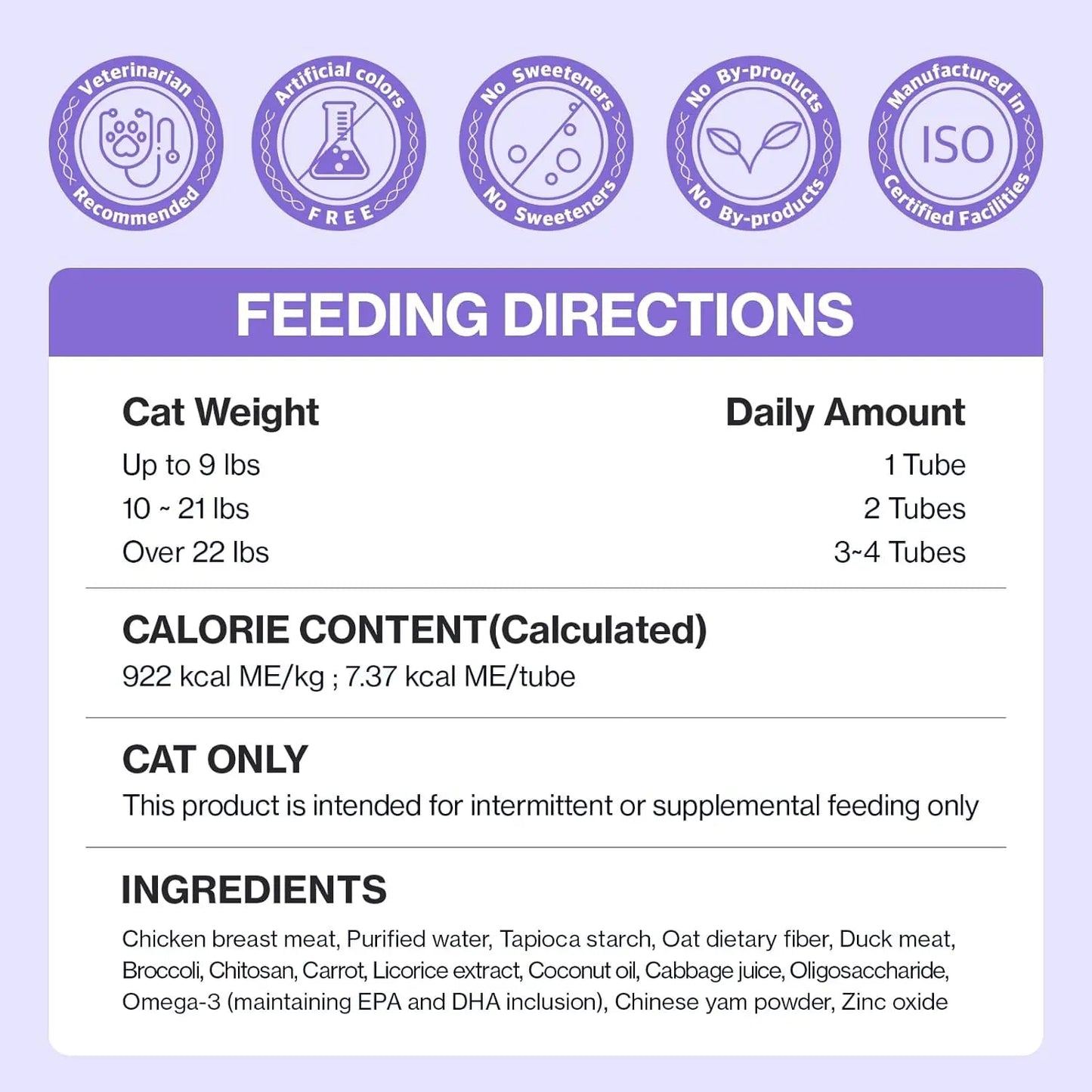 Dr.By Cat Hairball Care Lickable Supplement, Omega-3, 30 Ct