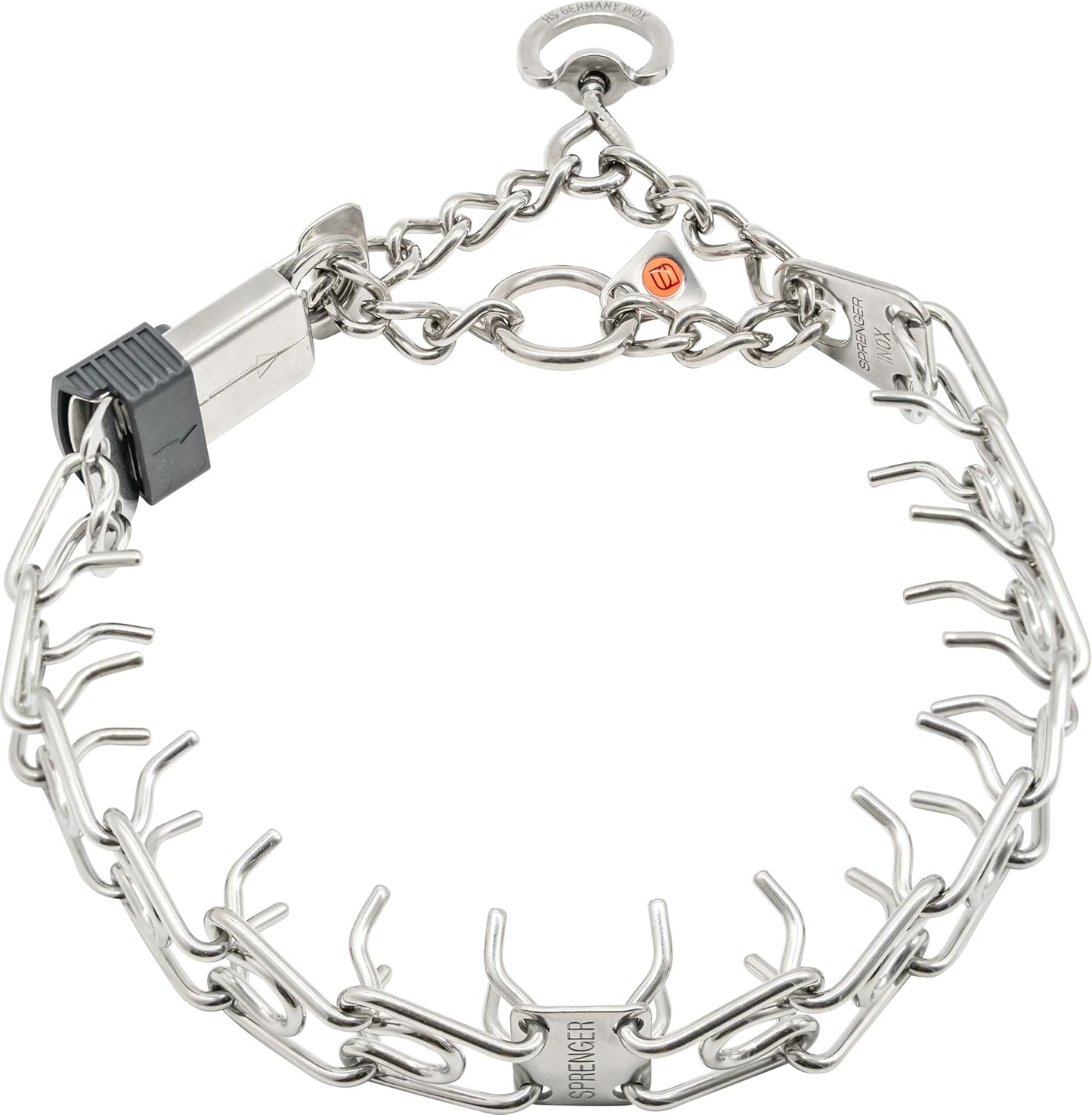Herm Sprenger Prong Dog Training Collar Chrome Steel Anti Pull Adjustable