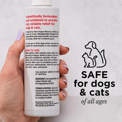 Oral Spray Dogs & Cats Breath & Gum Care 8.5oz with Pure Hypochlorous – 8.5 Oz