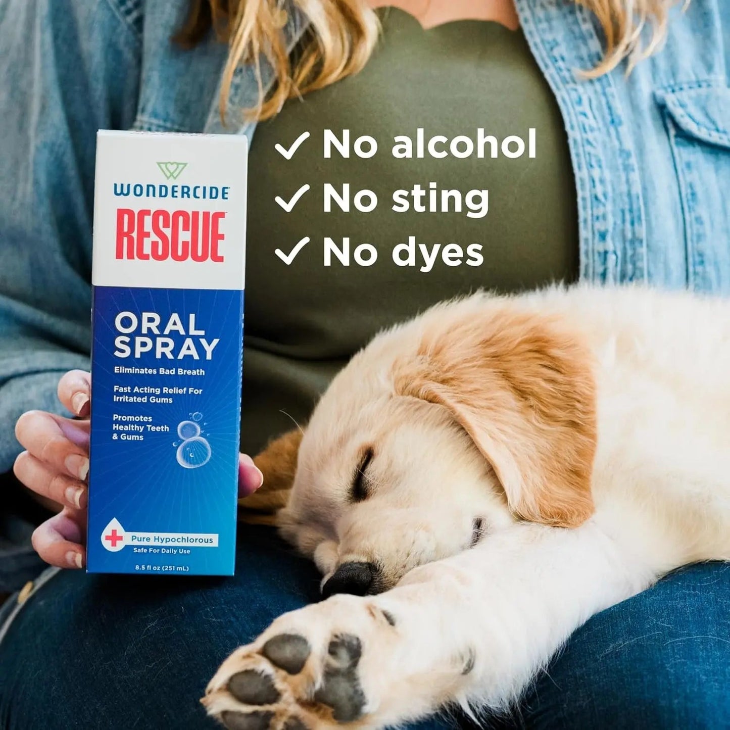 Oral Spray Dogs & Cats Breath & Gum Care 8.5oz with Pure Hypochlorous – 8.5 Oz