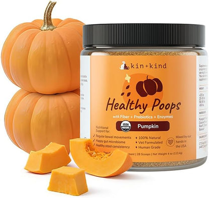 Organic Pumpkin Powder Dogs Cats Digestive Probiotic Fiber Support 8oz