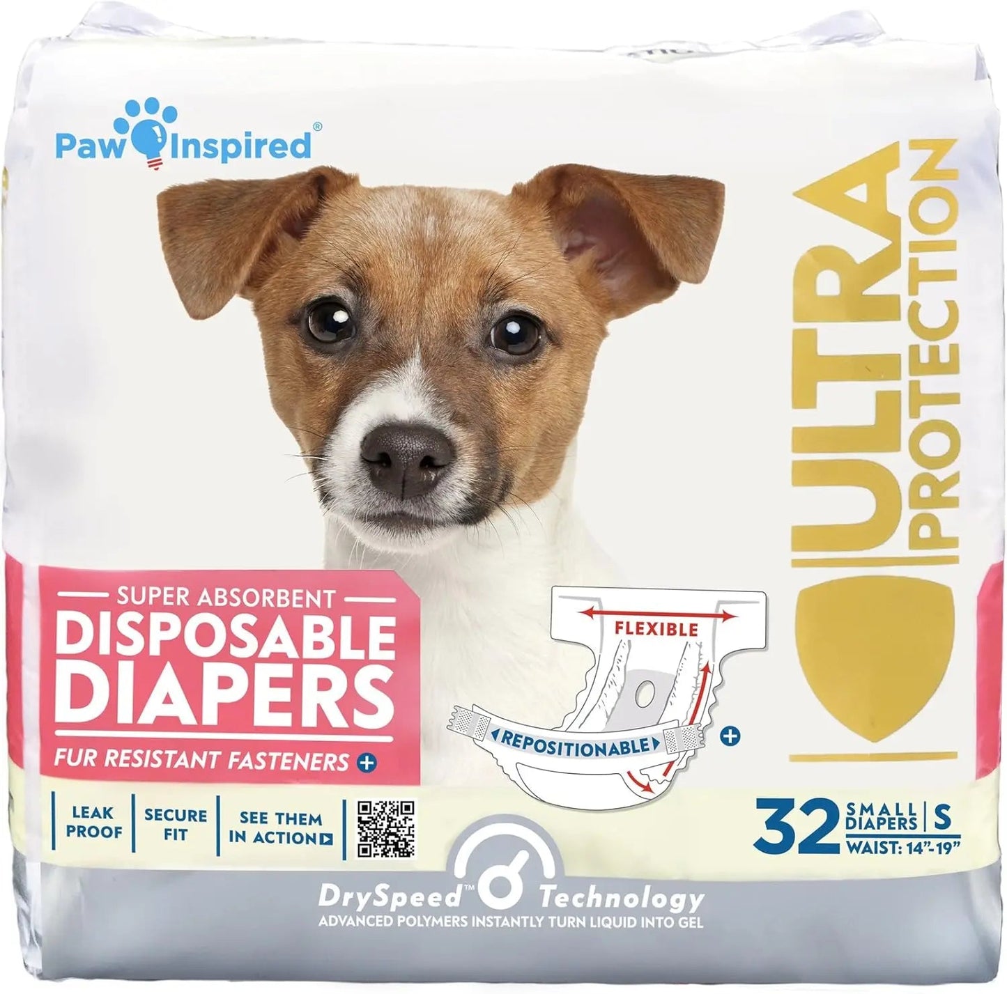 Paw Inspired Disposable Dog Diapers – Leakproof Protection for Dogs