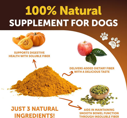Pumpkin Powder for Dogs Fiber Supplement Digestion Stool Diarrhea Relief 16oz