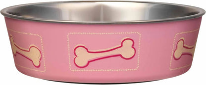 Stainless Steel Dog & Cat Bowl | Spill-Resistant Feeding Bowl (various colors)