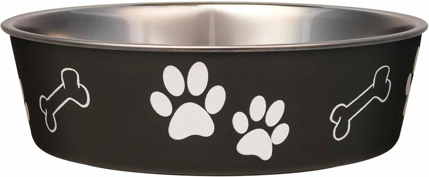 Stainless Steel Dog & Cat Bowl | Spill-Resistant Feeding Bowl (various colors)