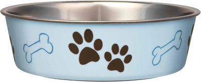 Stainless Steel Dog & Cat Bowl | Spill-Resistant Feeding Bowl (various colors)