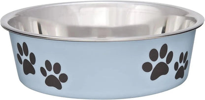 Stainless Steel Dog & Cat Bowl | Spill-Resistant Feeding Bowl (various colors)