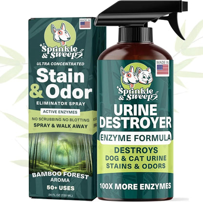 Urine Destroyer Enzyme Cleaner Spray for Dog & Cat Stains 24oz